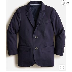 J.Crew Crewcuts Boys Ludlow Suit Jacket Italian Chino Navy 14